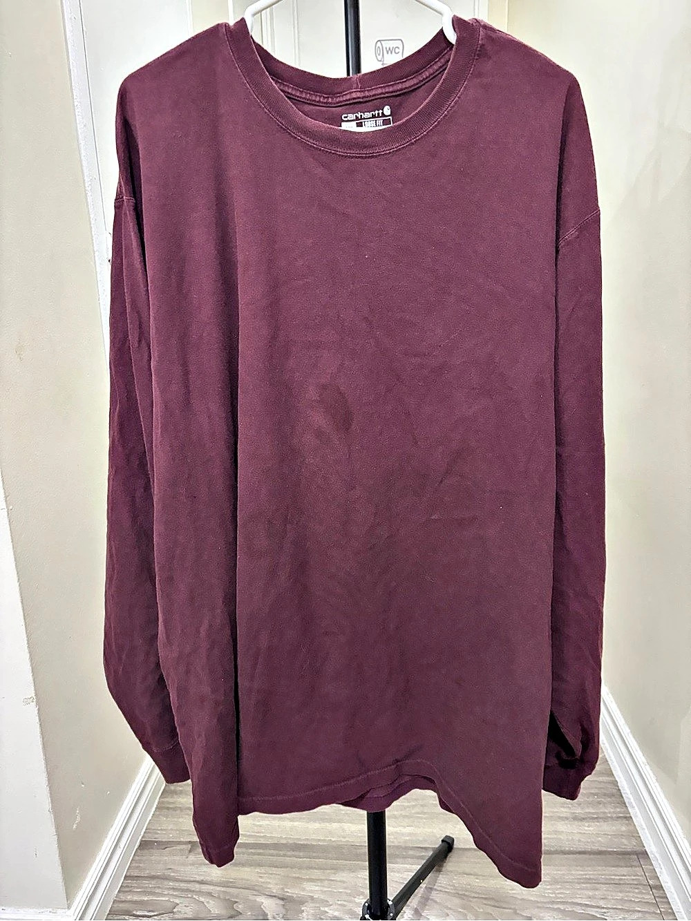 Carhartt Loose Fit Heavyweight Long-Sleeve Logo Sleeve Graphic T-Shirt Long